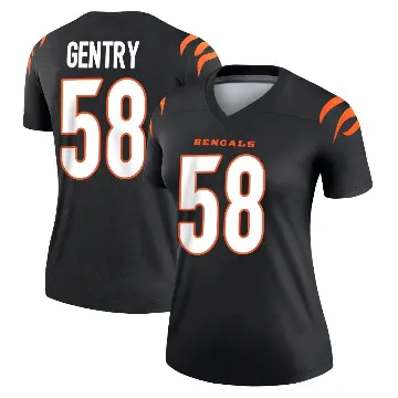 ＃58 Women's Eric Gentry Black Legend Cincinnati Bengals Jersey