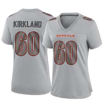 ＃60 Women's Jaxson Kirkland Gray Game Cincinnati Bengals Atmosphere Fashion Jersey