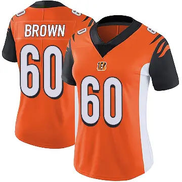 ＃60 Women's Liam Brown Orange Limited Cincinnati Bengals Vapor Untouchable Jersey