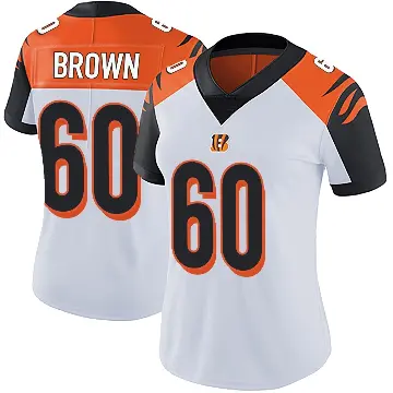 ＃60 Women's Liam Brown White Limited Cincinnati Bengals Vapor Untouchable Jersey