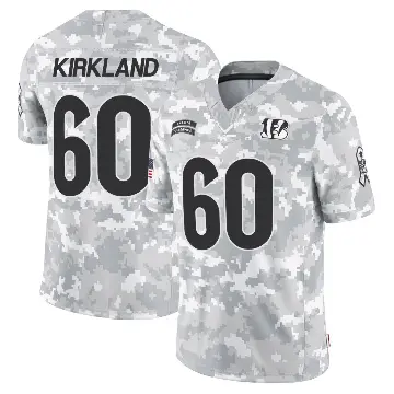＃60 Youth Jaxson Kirkland Arctic Camo Limited Cincinnati Bengals 2024 Salute to Service Jersey