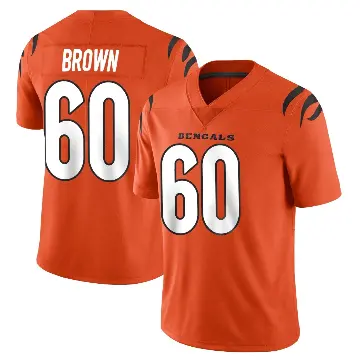 ＃60 Youth Liam Brown Orange Limited Cincinnati Bengals Vapor Untouchable Jersey
