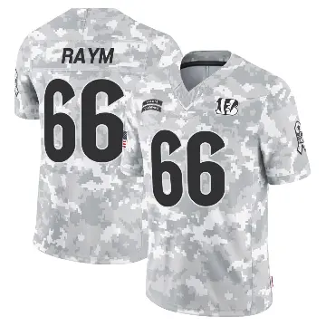 ＃66 Men's Andrew Raym Arctic Camo Limited Cincinnati Bengals 2024 Salute to Service Jersey