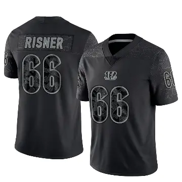 ＃66 Men's Dalton Risner Black Limited Cincinnati Bengals Reflective Jersey