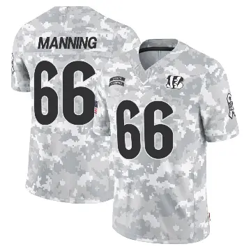 ＃66 Men's Tashawn Manning Arctic Camo Limited Cincinnati Bengals 2024 Salute to Service Jersey