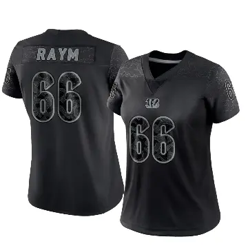 ＃66 Women's Andrew Raym Black Limited Cincinnati Bengals Reflective Jersey