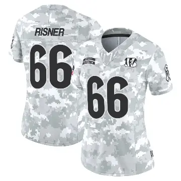 ＃66 Women's Dalton Risner Arctic Camo Limited Cincinnati Bengals 2024 Salute to Service Jersey
