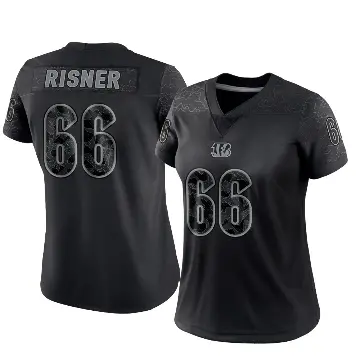 ＃66 Women's Dalton Risner Black Limited Cincinnati Bengals Reflective Jersey
