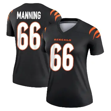 ＃66 Women's Tashawn Manning Black Legend Cincinnati Bengals Jersey
