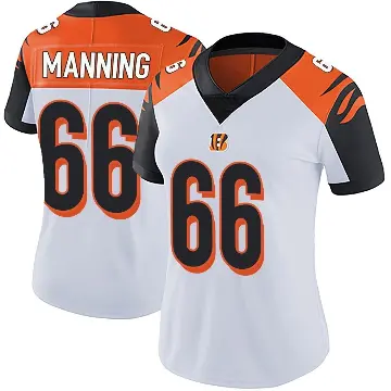 ＃66 Women's Tashawn Manning White Limited Cincinnati Bengals Vapor Untouchable Jersey