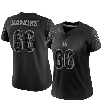＃66 Women's Trey Hopkins Black Limited Cincinnati Bengals Reflective Jersey