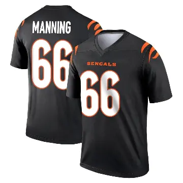 ＃66 Youth Tashawn Manning Black Legend Cincinnati Bengals Jersey
