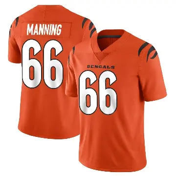 ＃66 Youth Tashawn Manning Orange Limited Cincinnati Bengals Vapor Untouchable Jersey