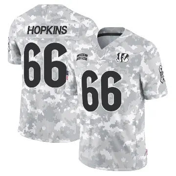 ＃66 Youth Trey Hopkins Arctic Camo Limited Cincinnati Bengals 2024 Salute to Service Jersey