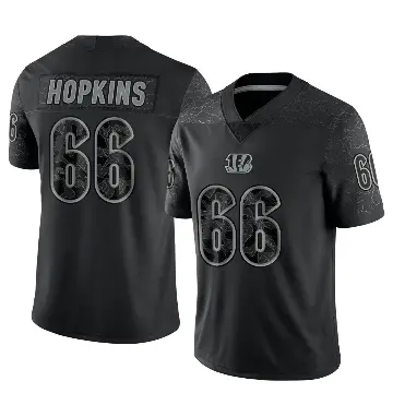 ＃66 Youth Trey Hopkins Black Limited Cincinnati Bengals Reflective Jersey