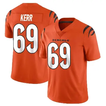 ＃69 Youth Zach Kerr Orange Limited Cincinnati Bengals Vapor Untouchable Jersey
