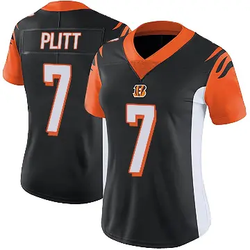 ＃7 Women's Drew Plitt Black Limited Cincinnati Bengals Team Color Vapor Untouchable Jersey