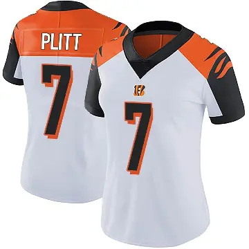 ＃7 Women's Drew Plitt White Limited Cincinnati Bengals Vapor Untouchable Jersey