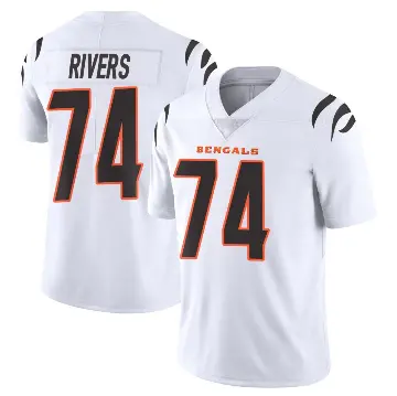 ＃74 Youth Jalen Rivers White Limited Cincinnati Bengals Vapor Untouchable Jersey