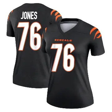 ＃76 Women's Christian Jones Black Legend Cincinnati Bengals Jersey