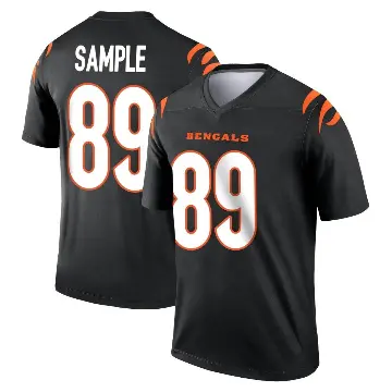 ＃89 Men's Drew Sample Black Legend Cincinnati Bengals Jersey