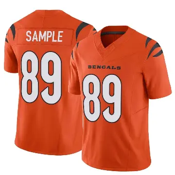 ＃89 Men's Drew Sample Orange Limited Cincinnati Bengals Vapor F.U.S.E. Jersey
