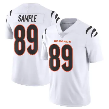 ＃89 Men's Drew Sample White Limited Cincinnati Bengals Vapor Untouchable Jersey