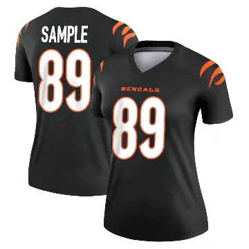 ＃89 Women's Drew Sample Black Legend Cincinnati Bengals Jersey