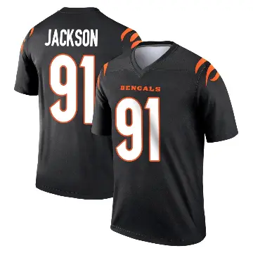 ＃91 Youth McKinnley Jackson Black Legend Cincinnati Bengals Jersey