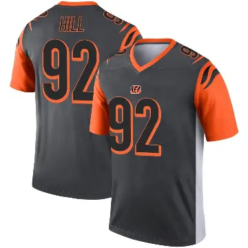 ＃92 Youth B.J. Hill Legend Cincinnati Bengals Silver Jersey