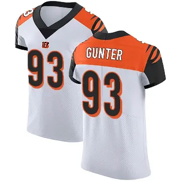 ＃93 Men's Jeff Gunter White Elite Cincinnati Bengals Vapor Untouchable Jersey