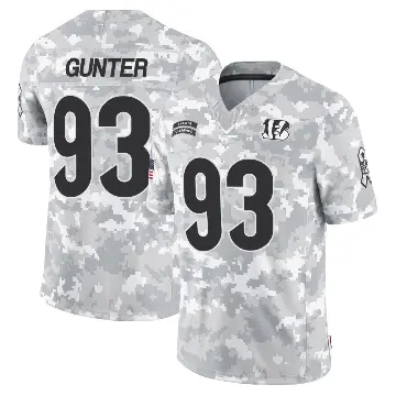 ＃93 Youth Jeff Gunter Arctic Camo Limited Cincinnati Bengals 2024 Salute to Service Jersey