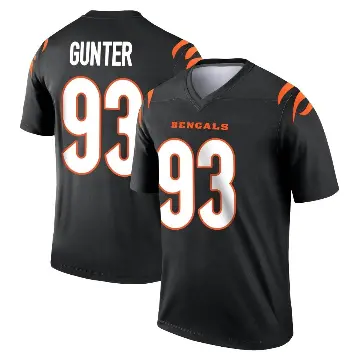 ＃93 Youth Jeff Gunter Black Legend Cincinnati Bengals Jersey