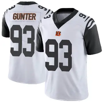 ＃93 Youth Jeff Gunter White Limited Cincinnati Bengals Color Rush Vapor Untouchable Jersey