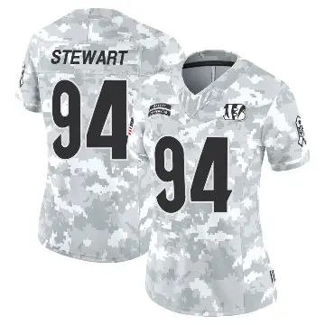 ＃94 Women's Shemar Stewart Arctic Camo Limited Cincinnati Bengals 2024 Salute to Service Jersey