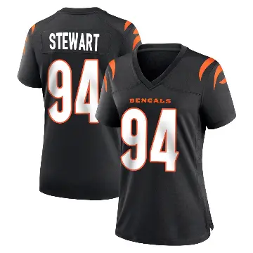 ＃94 Women's Shemar Stewart Black Game Cincinnati Bengals Team Color Jersey