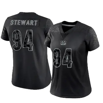 ＃94 Women's Shemar Stewart Black Limited Cincinnati Bengals Reflective Jersey