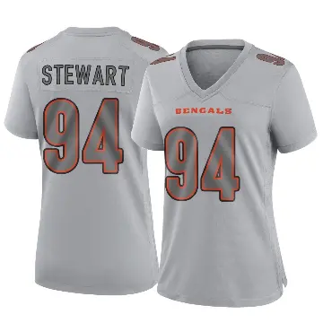 ＃94 Women's Shemar Stewart Gray Game Cincinnati Bengals Atmosphere Fashion Jersey