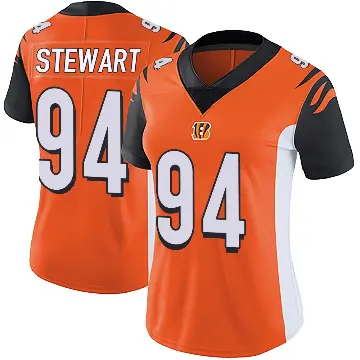 ＃94 Women's Shemar Stewart Orange Limited Cincinnati Bengals Vapor Untouchable Jersey