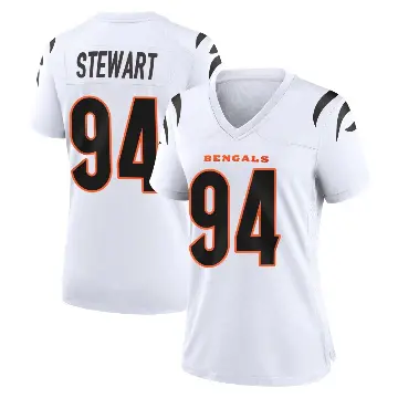 ＃94 Women's Shemar Stewart White Game Cincinnati Bengals Jersey