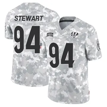 ＃94 Youth Shemar Stewart Arctic Camo Limited Cincinnati Bengals 2024 Salute to Service Jersey