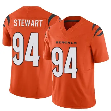 ＃94 Youth Shemar Stewart Orange Limited Cincinnati Bengals Vapor F.U.S.E. Jersey
