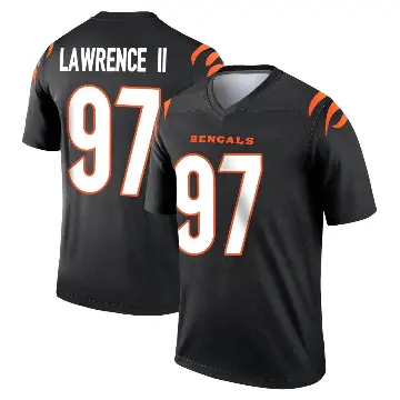 ＃97 Men's Dexter Lawrence II Black Legend Cincinnati Bengals Jersey
