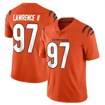 ＃97 Men's Dexter Lawrence II Orange Limited Cincinnati Bengals Vapor Untouchable Jersey