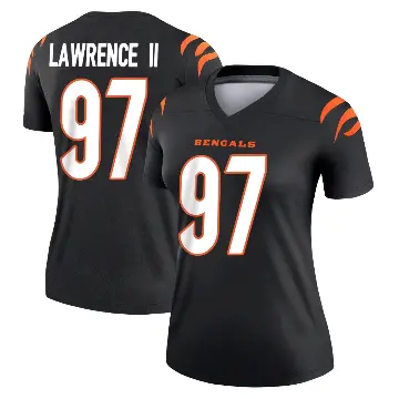 ＃97 Women's Dexter Lawrence II Black Legend Cincinnati Bengals Jersey
