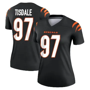 ＃97 Women's Tariqious Tisdale Black Legend Cincinnati Bengals Jersey