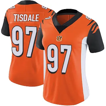 ＃97 Women's Tariqious Tisdale Orange Limited Cincinnati Bengals Vapor Untouchable Jersey