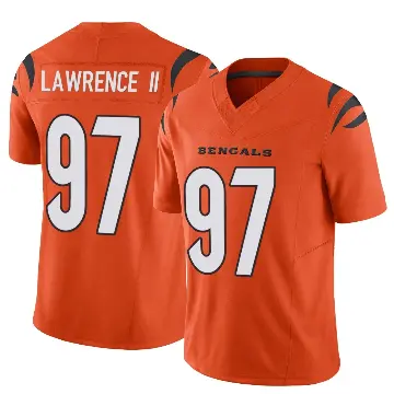 ＃97 Youth Dexter Lawrence II Orange Limited Cincinnati Bengals Vapor F.U.S.E. Jersey