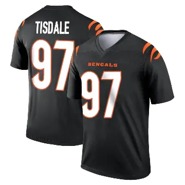 ＃97 Youth Tariqious Tisdale Black Legend Cincinnati Bengals Jersey