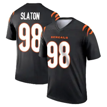 ＃98 Men's T.J. Slaton Black Legend Cincinnati Bengals Jersey